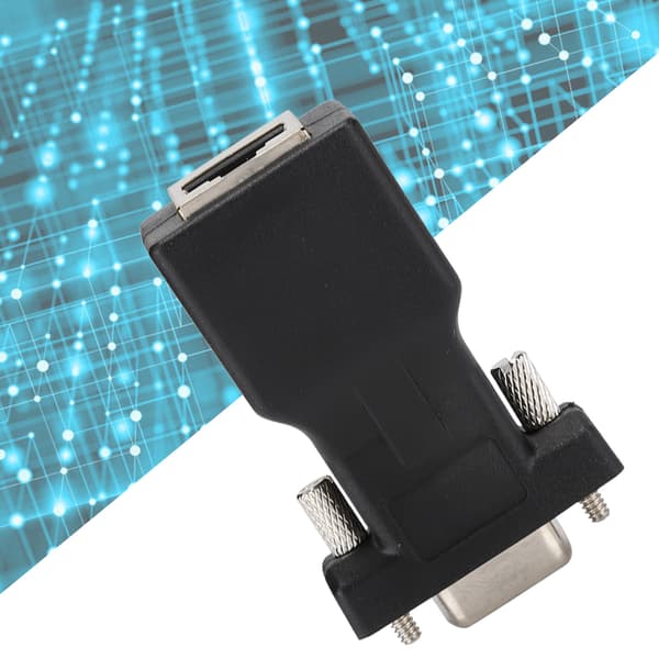 2 STK Tyk Legering DB9 Hun til RJ45 Analog 720 1080I 1080P Adapter Konnektor til Computere