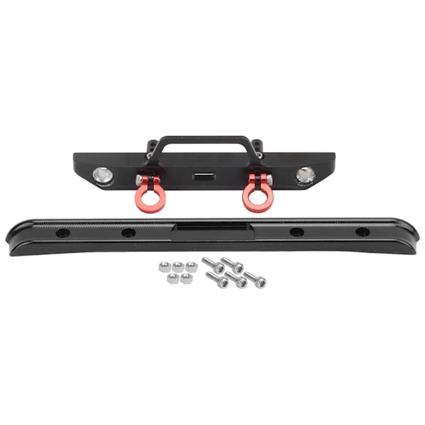 RC alumiininen etu- ja takapuskuri Axial SCX24 90081 1/24 RC-auton päivitysosat Musta