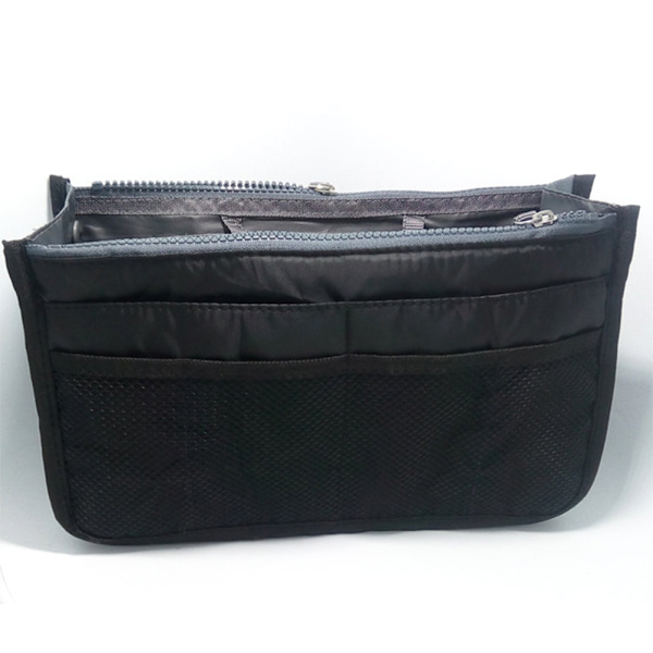 Kvinder Multifunktionel Makeup Taske Forskellige Lommer Stor Kosmetisk Taske Organizer til Rejser Rosa