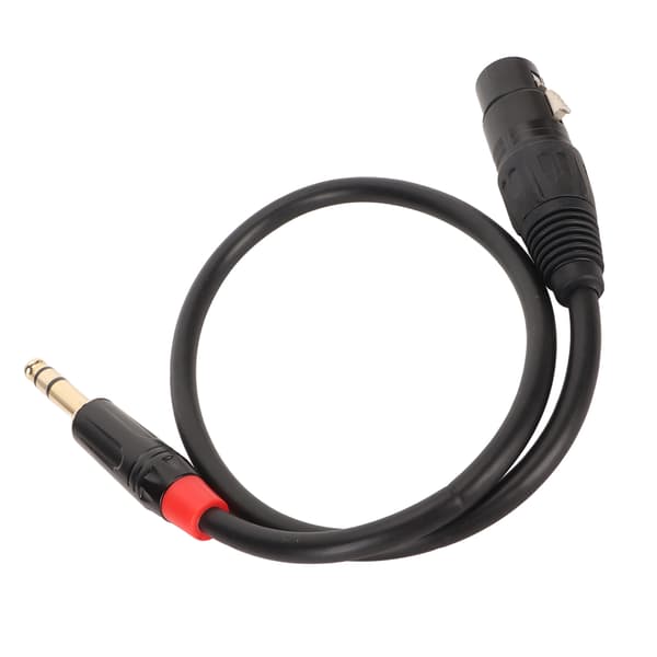 XLR Hunn til TRS Kabel 3 Pin XLR til 1/4in TRS Stereo Plugg Balansert Interconnect Kabel 0.5m
