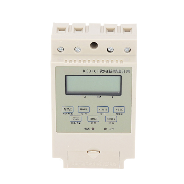 Mikrokontroller tidskontrolrelæ Digital elektronisk timerbryder med kondensator skinne montering 220V 25A