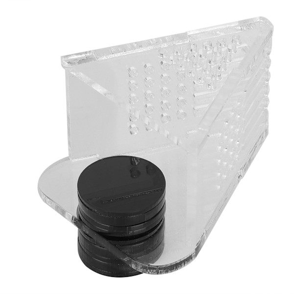 Transparent Akvarium Fiske Tank Kegle Foder Akryl Foderbeholder Magnet Sug