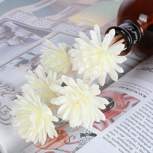 5-pakkaus valkoisia aromaterapia kukka haihtuvia lisävarusteita kasvirattan