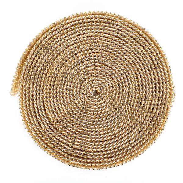 5 Yards Rhinestone Bånd Krystal Mesh Rulle Wrap Plast Håndværk Dekorationer 1,5 cm Gyldne