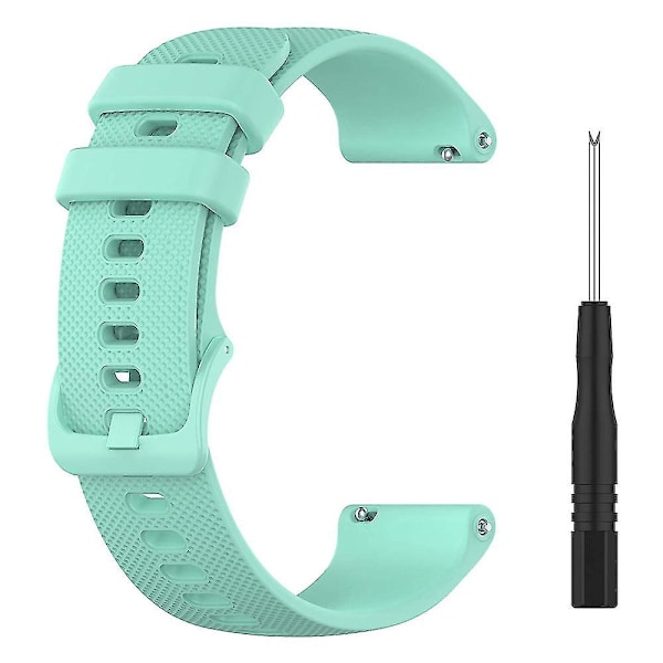 22mm Mint Silicone Replacement Strap for Garmin Forerunner 745/Venu 2/Vivoactive 4