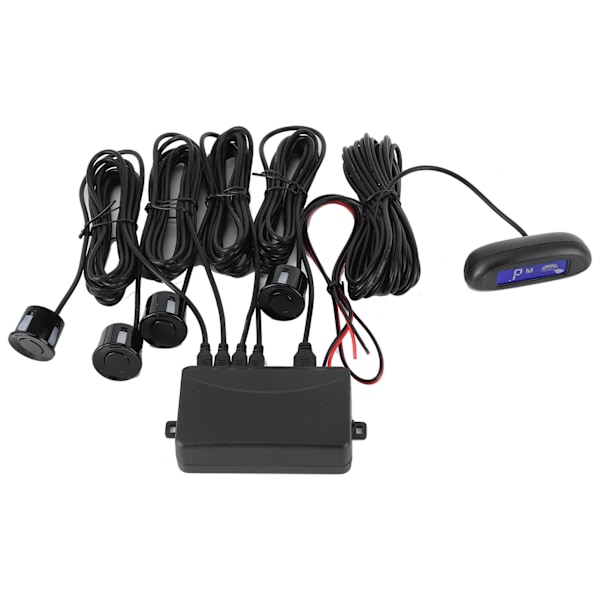 Auto LED Parkeringssensor Backup Radar System Summerende alarm Vejrbestandig Universal til 12V biler