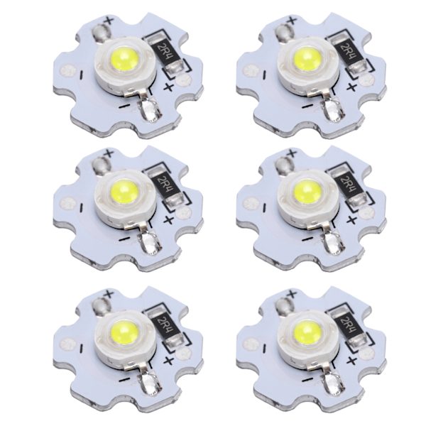 25st 5V LED-chips 200LM 3W High Power LED-lamppärlor för gör-det-själv-belysningsarmaturer Pure White 6000-6500K