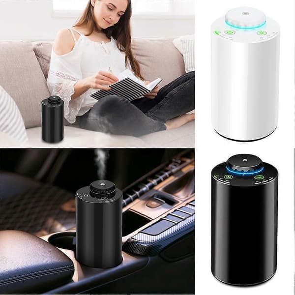 Vandfri diffuser - Ren forstøvning, ultra-stille drift, til stuemiljøer og afslapning i soveværelset Plastic Black