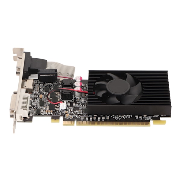 GT730 2GB GDDR3 64-biters grafikkortstøtte DVI I VGA HD Multimedia Interface Gaming Grafikkort med kjøleventilator GT730 2GB GDDR3