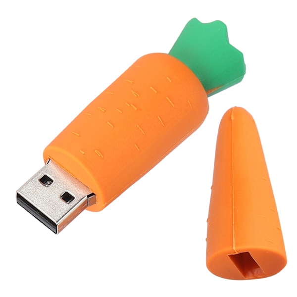 USB Flash Drive Tegneserie Stilfuld Gulerodsform Udseende Bærbar Lager Memory Stick 1GB