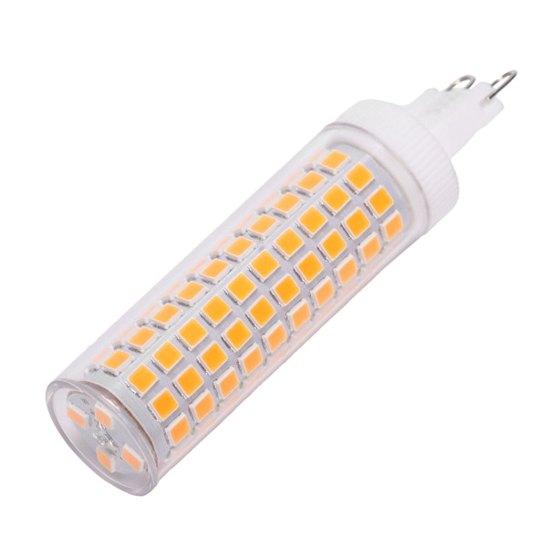 12W G9-pære 1200LM 124LED Bi Pin-glødepære LED majslampe til lysekrone AC100-265VVarmt hvid 2700K-3000K