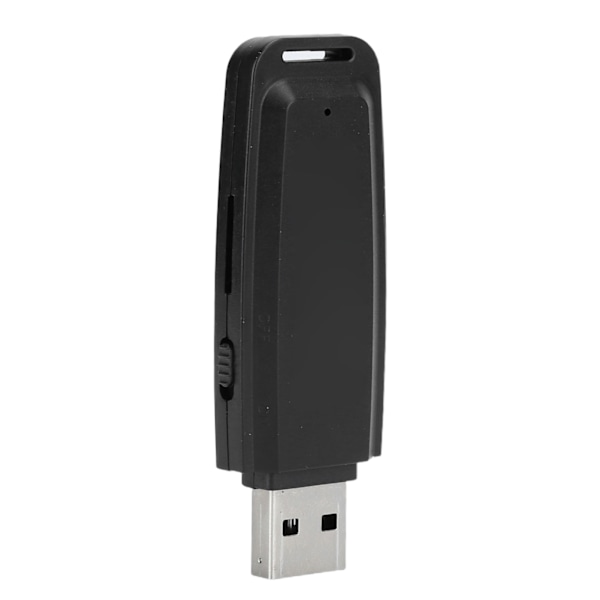 SK001 Mini Digital Röstinspelare UDisk TF Flash-kort USB2.0 Inspelningspenna för Windows Xp Vista7/8 (Svart)