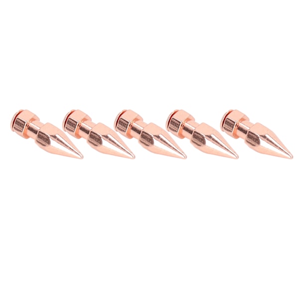 5 st Klädspikar 8x26mm Hex Roséguld Stark Koppar Punkstil Spikar och Nitar för Skor Bälten Kläder