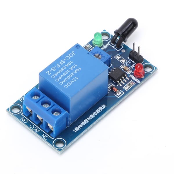 【NX】Infrarød flammesensorrelémodul 12VDC 760~1100nm