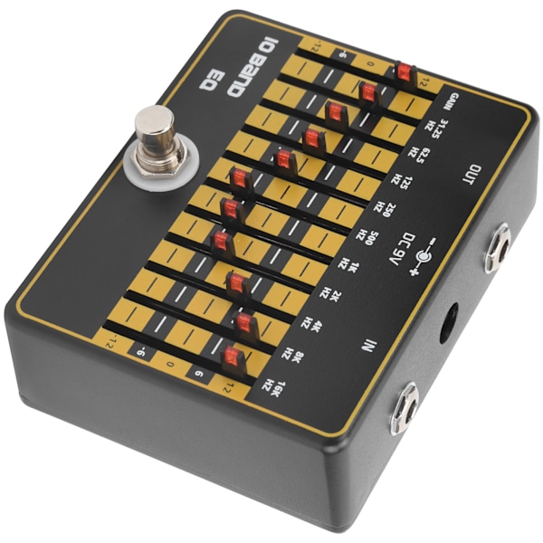 Gitarreffekter 10-bånds glidebryter Equalizer Modulasjon Harmonisk elektrisk gitartilbehør