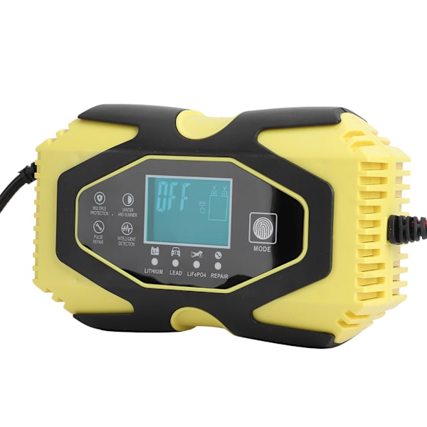 AGM Nopea Laturi 12V 6A 24V 3A Moottoripyörän Auton Akun Korjaus 100V‑240V EU-Pistoke