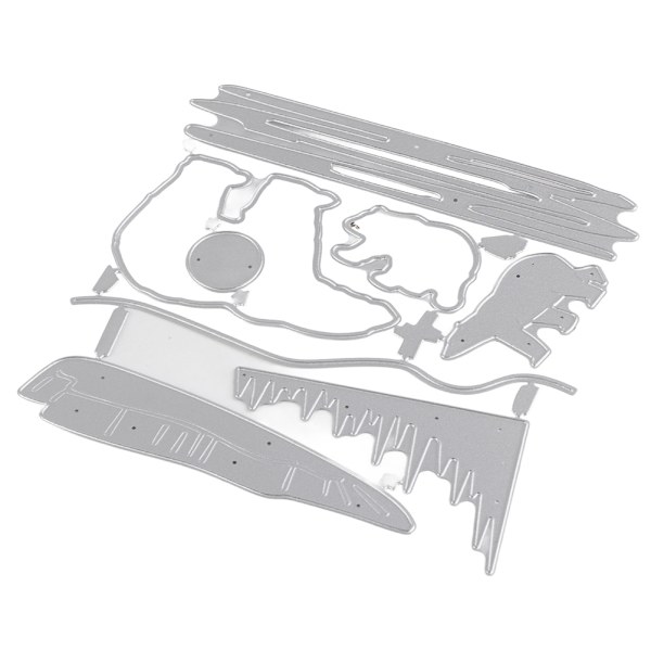Juleudskæring i metal Scrapbooking Prægning Stencil til kortfremstilling Jul DIY-kort Hilsensfotokortdekoration