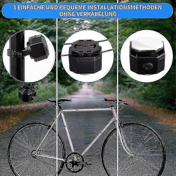 Trådlöst cykellarm med fjärrkontroll för stöldskydd