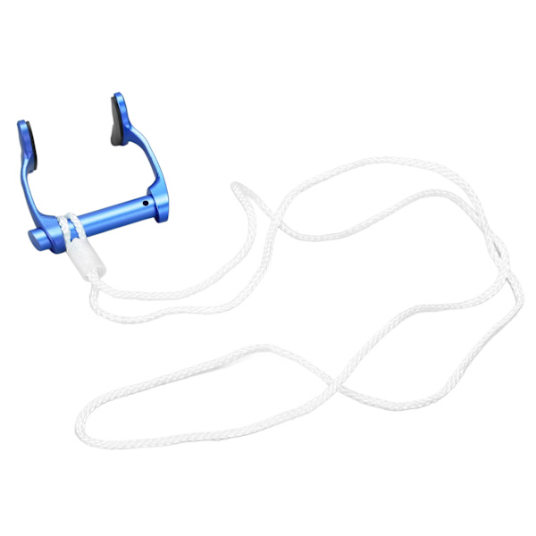 Fridykking Neseklype Sim Nese Plugger med Anti-Tap Rem for Dykking Nybegynner Trening Blå