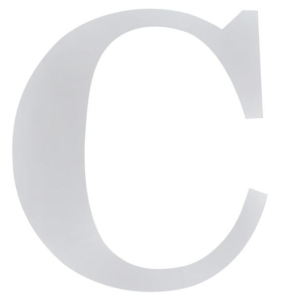 Alfabetsspegel Väggklistermärke 3-dimensionellt Väggdekal för Hem Vardagsrum SovrumsdekorC