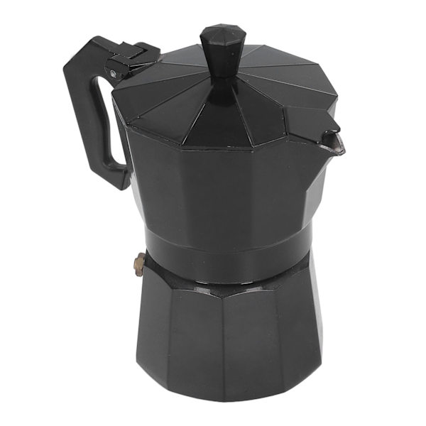 150 ml 3 kopper aluminium kaffekande Perkolator Italiensk kaffebrygger Husholdnings Moka Kaffe Tebrygger Sort