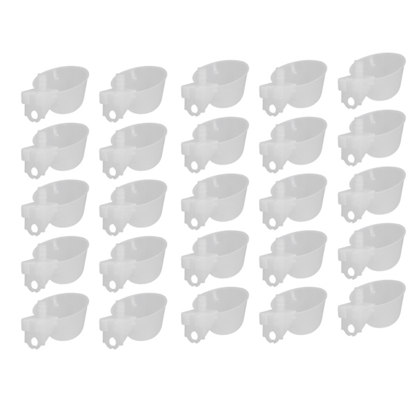 25 set hängande kycklingvattnare Automatisk drickskål kopp Fjäderfädricksmaskin