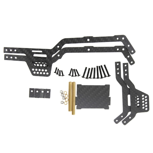 RC-chassirambalk med låg tyngdkraft i kolfiber RC-bandramsbalk för Traxxas 1/18