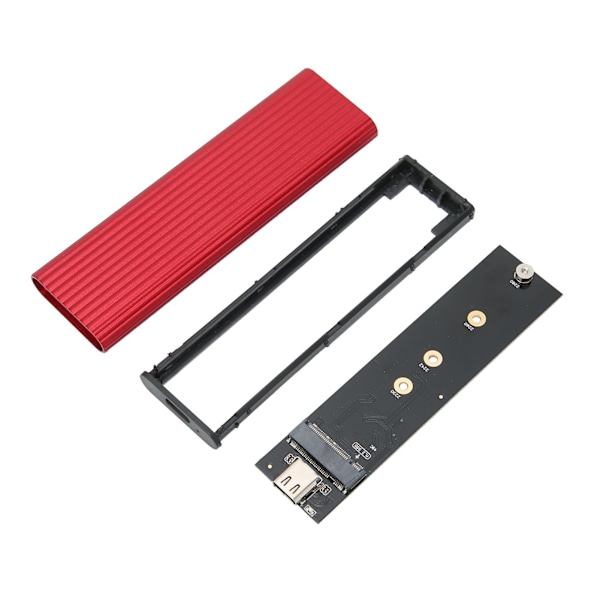 SSD Kabinet M.2 NGFF SATA Adapterboks B Key B+M Key Ekstern Harddisk Case til Win Xp/7/8/ (Rød)