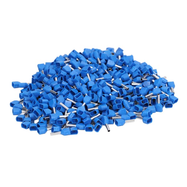 【NX】1000 stk. isolerede crimp-ledningsendeforbindelsessæt til udstyr TE7508