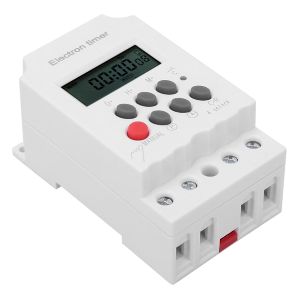 Elektronisk timerkontakt Mikrodator Intelligent Stor strøm KG316T-II 220VAC 30A