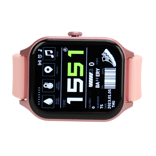 1,83 tum GT40 Smart Watch HD Fullskärm 128Mb IP67 Vattentät Smart Watch Support Bluetooth Calling Pink