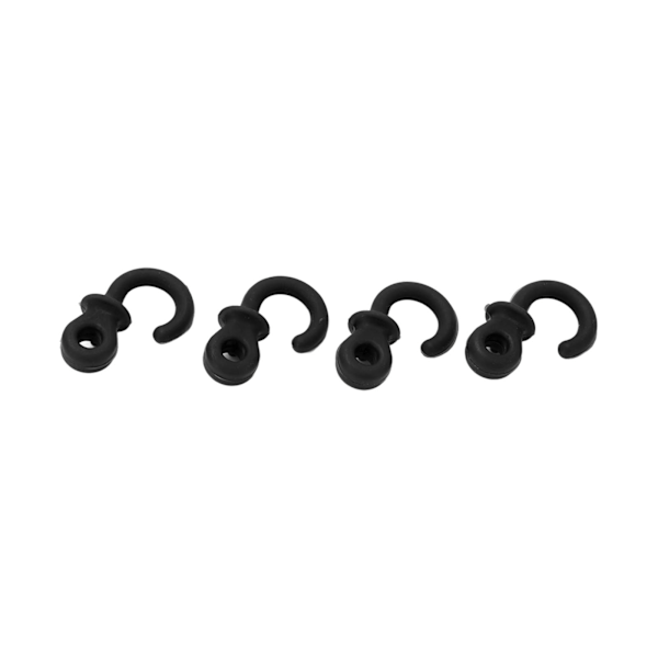 4st Bågskytte Bow String Ljuddämpare Monkey Tail Compound Bågsträng Stabilisator Stötdämpning för Ourdoor Training Svart