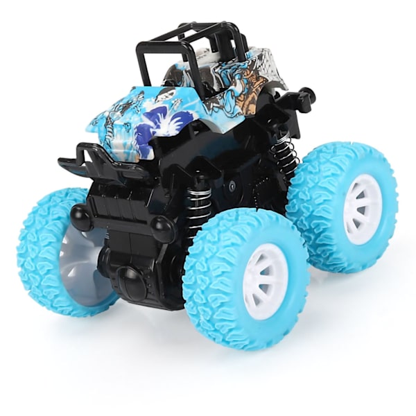 Mini Inertidrevet 4x4 Offroad Legetøjsbil Børne Legetøj Offroad Klatring Stuntbil Stødtålig Stunt Legetøjsbil Blå