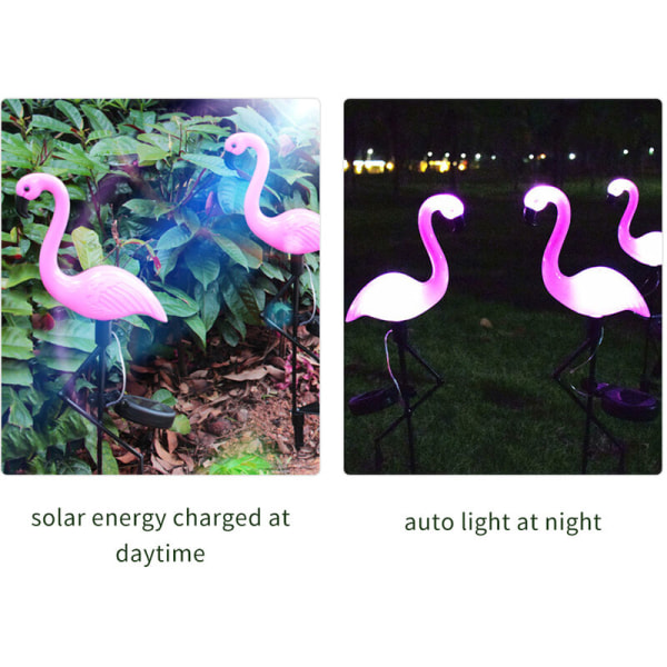Solar Flamingo Ground Light Puutarha Piha Nurmikko Maisemavalo, Yksi Flamingo