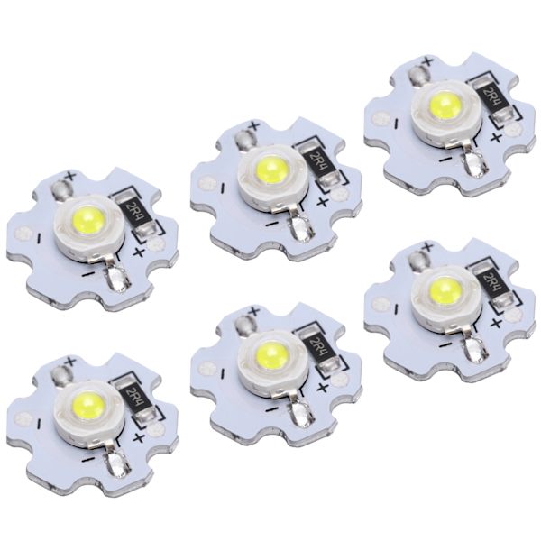 25st 5V LED-chips 200LM 3W High Power LED-lamppärlor för gör-det-själv-belysningsarmaturer Pure White 6000-6500K