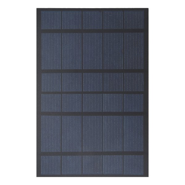 2,5W 5V Bærbar Solcellelader Polysilicium Vanntett Lett Solcellelader for 3,7V Batteri Camping
