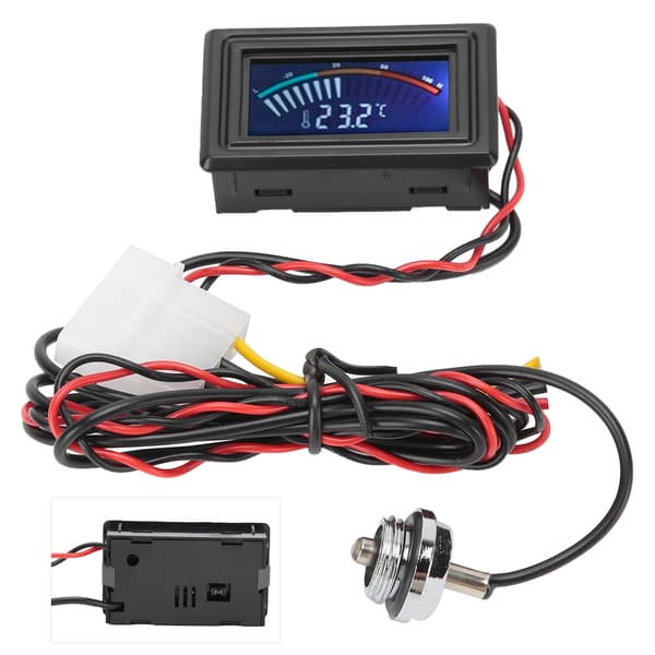 Vandkøling Termometer Computer Vandkølet Temperatur Digital Display Måler WDXS-DT