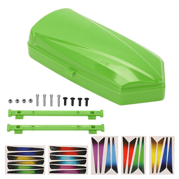 RC Taklucka Bagage Koffer med Fäste Dekaler Skruv Mutter för SCX10 90046 1/10 1/8 RC Bil Grön