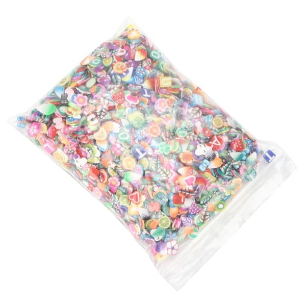 3000 stk leireperler Mooth Light Vanntett DIY leire fruktskiver Kompatibel med håndlaget dekorasjon