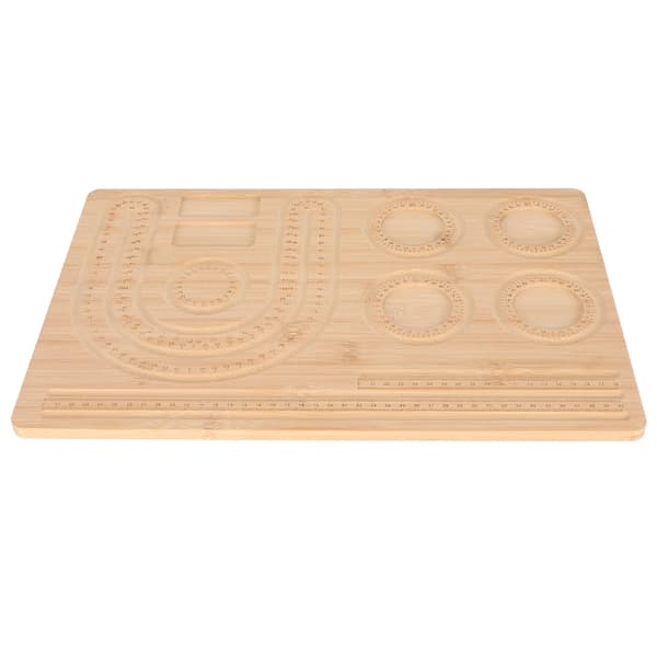 Bambu Combo Beading Board DIY Tarkka koko Vapaa järjestely Rannekoru Mittalauta Korujen valmistusalusta