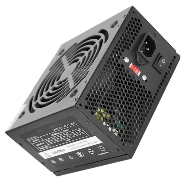 Computer Strømforsyning Desktop Lydløs Blæser Tilbehør ATX 24-PIN 400W Justerbar 115/230V EU Stik