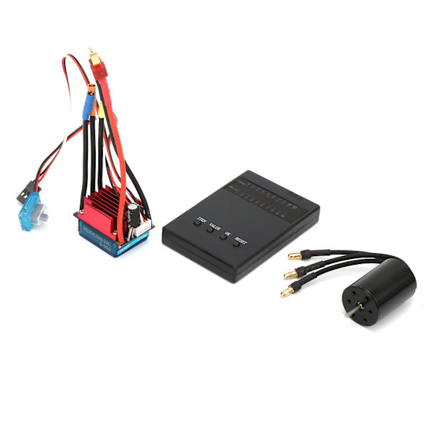 2435 4500KV RC børsteløs motor S35A børsteløs ESC programmeringskortsæt til 1/16 1/18 RC bil