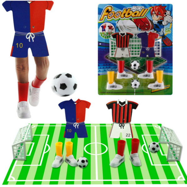 Minifotbollsspel Finger Toy Fotbollsmatch Roligt bordsspel med två mål, modell: Type2