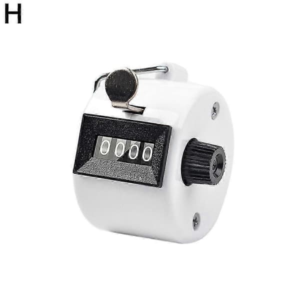 Mekanisk teller for golf, håndholdt 4-sifret håndfingerteller 1pcs Gray