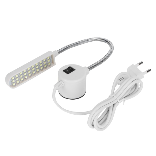 Symaskine LED-lampe 30 perler svanehals arbejdslampe med magnetisk base EU-stik AC110‑250V