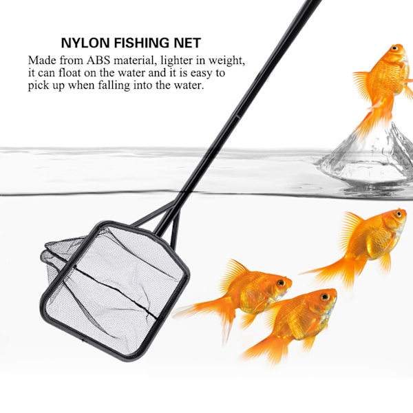 Akvariumfisknät Lättviktigt stort nylonfisknät för akvarium (L)
