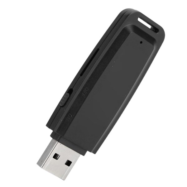 SK001 Mini Digital Röstinspelare UDisk TF Flash-kort USB2.0 Inspelningspenna för Windows Xp Vista7/8 (Svart)