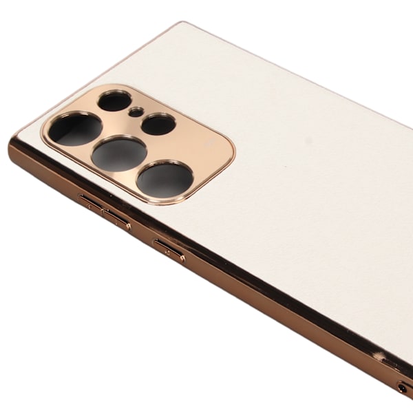Telefonfodral Stötsäker reptålig hel linslindning läder Mobiltelefon skyddsfodral för Galaxy S23 Ultra