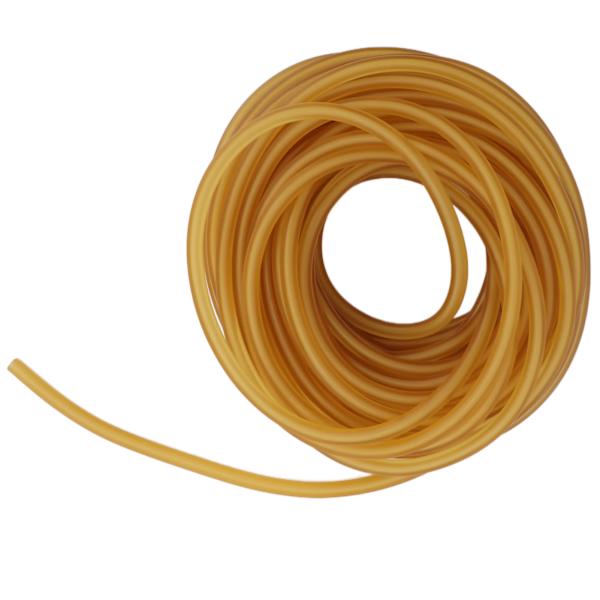 Latex Gummiband Gult Hög Elasticitet Naturligt Gummistub för Slungor Tillverkning Fitnessövningar Utomhusjakt 10 Meter