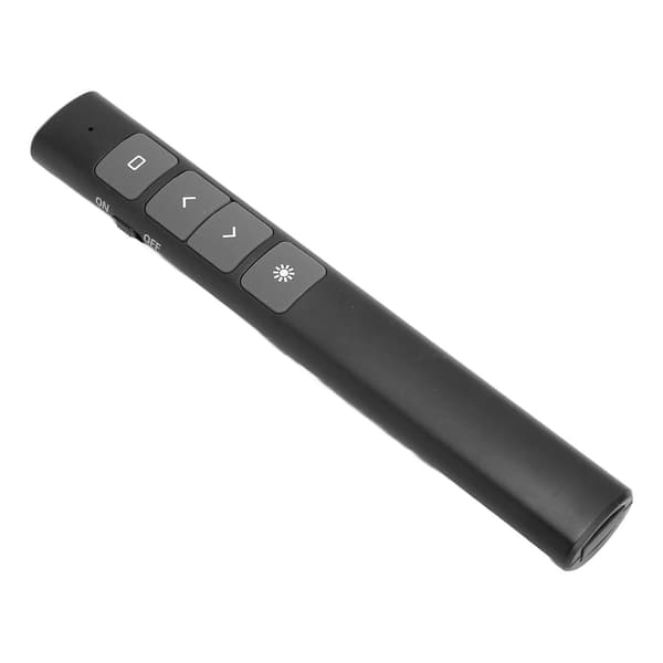Presentation Clicker 2.4G RF Chip ABS Silikonknappar Bärbar Plug and Play Trådlös Presenter Remote Kompatibel med kontor